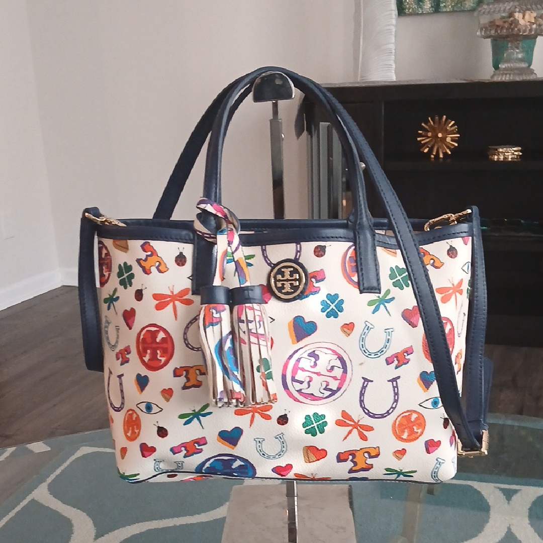 Tory Burch Multicolor Printed Tote Bag